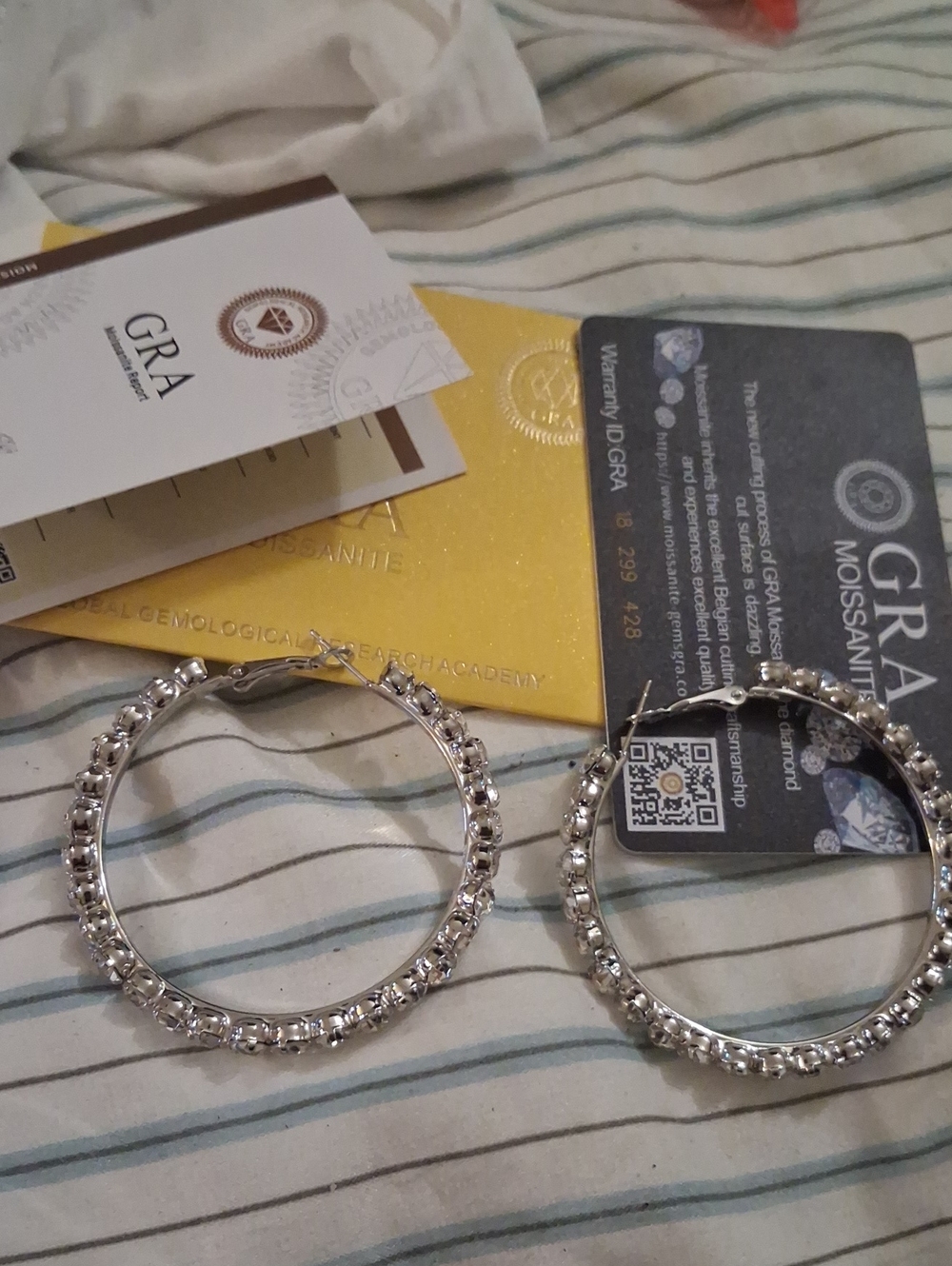 Super Light Certified Mossanite & .925 Lab Earrings
